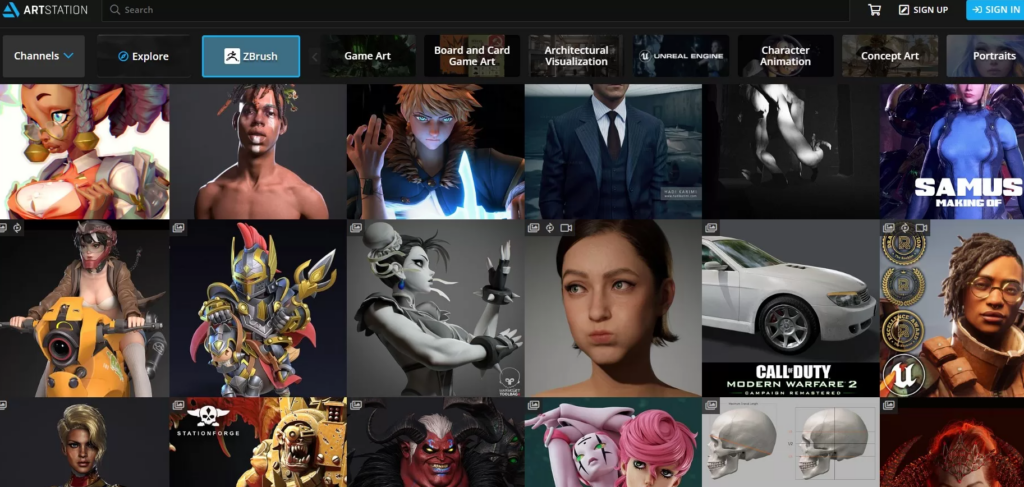 ArtStation La Plateforme dédiée aux Artistes Numériques