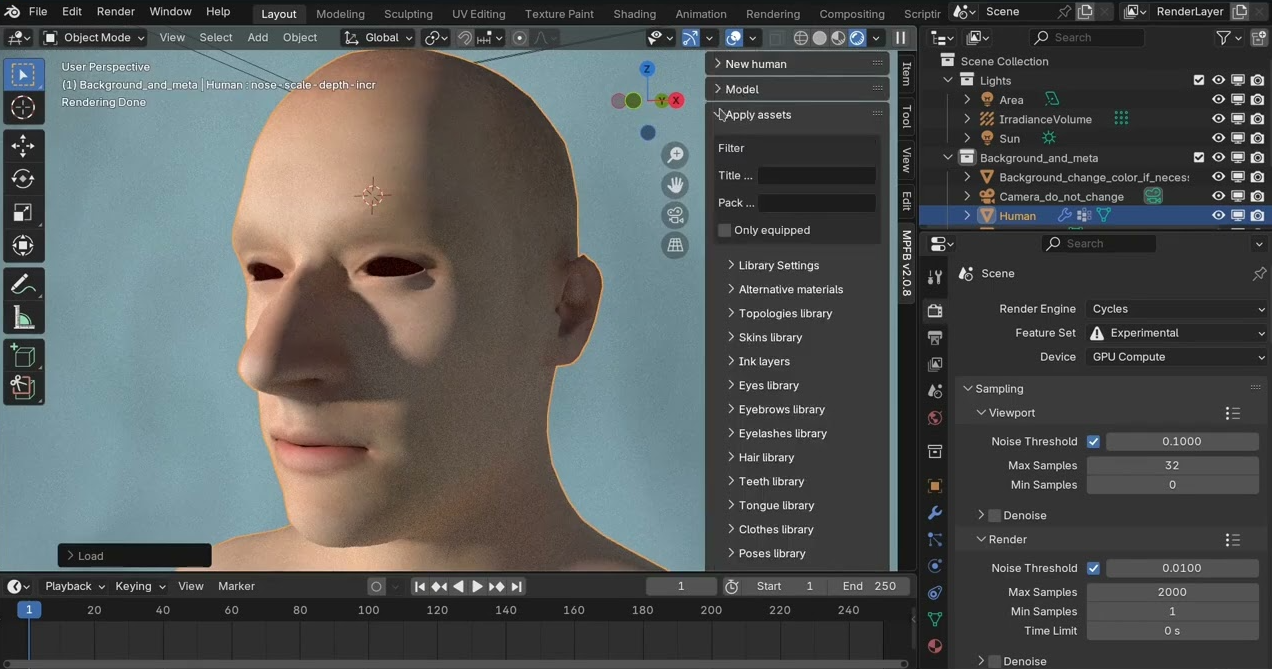 MPFB 2 dans Blender Le Nouveau Générateur de Personnages 3D (gratuit)